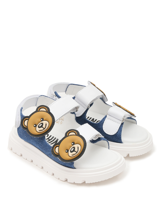 Moschino Сандалии из кожи с логотипом