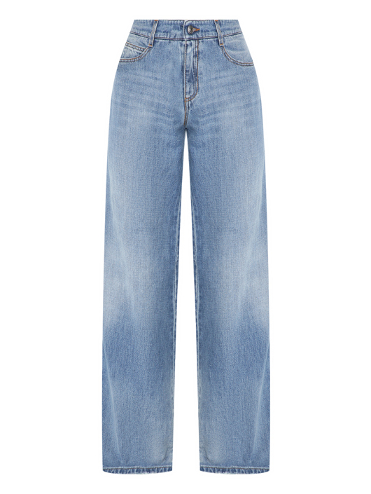 Ermanno Scervino Широкие джинсы с карманами