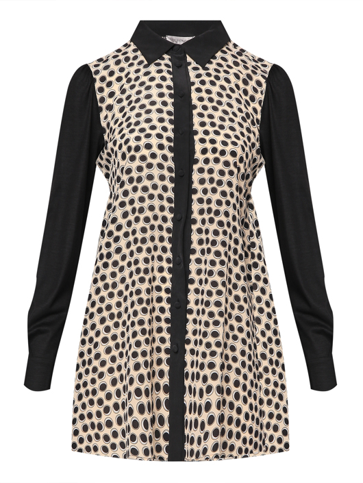 Sportmax Рубашка из шелка с узором