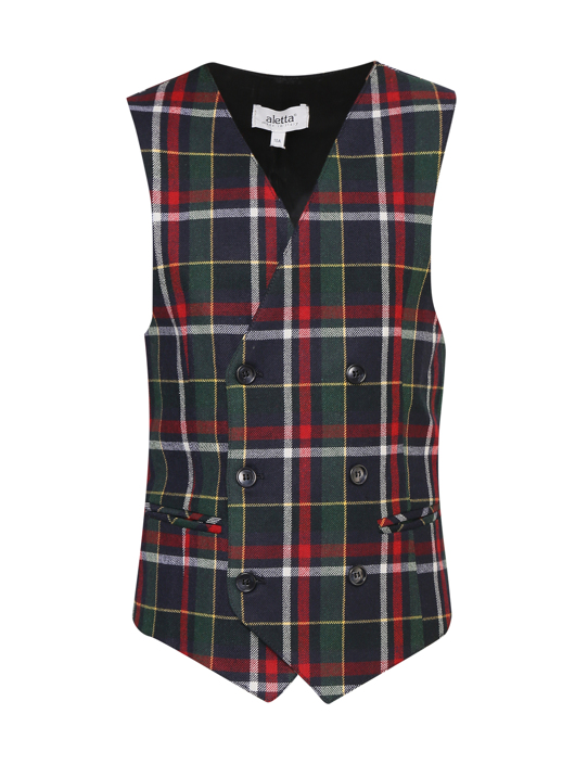 Aletta Couture Жилет в клетку