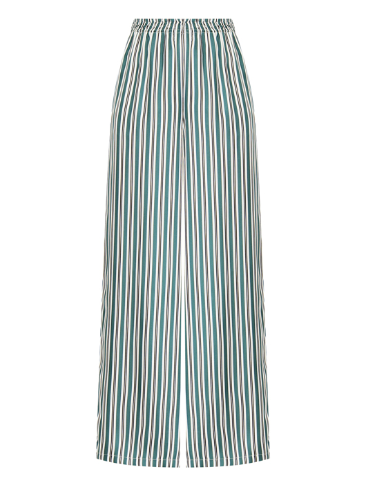Max Mara Брюки из шелка в полоску