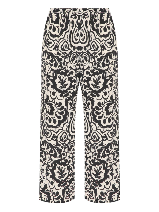 Weekend Max Mara Брюки из шелка с узором