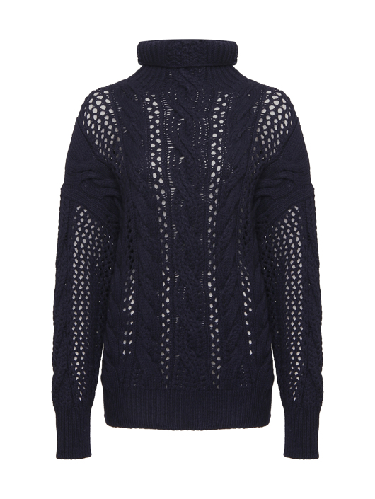Sportmax Свитер из смешанной шерсти крупной вязки