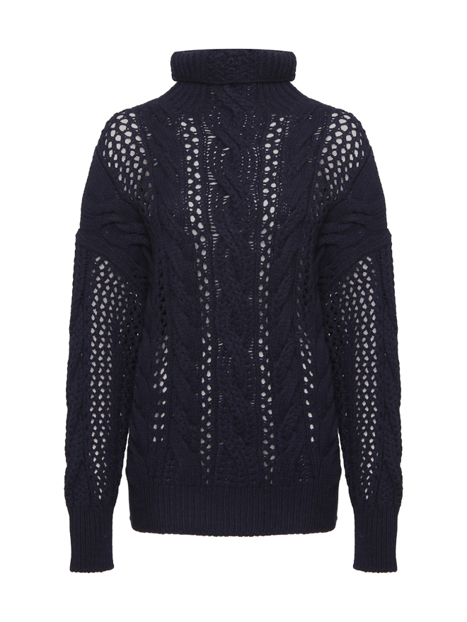 Sportmax Свитер из смешанной шерсти крупной вязки