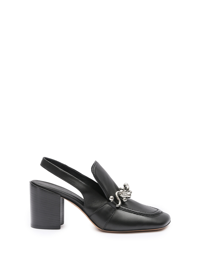 Sportmax Слингбэки из кожи с декором