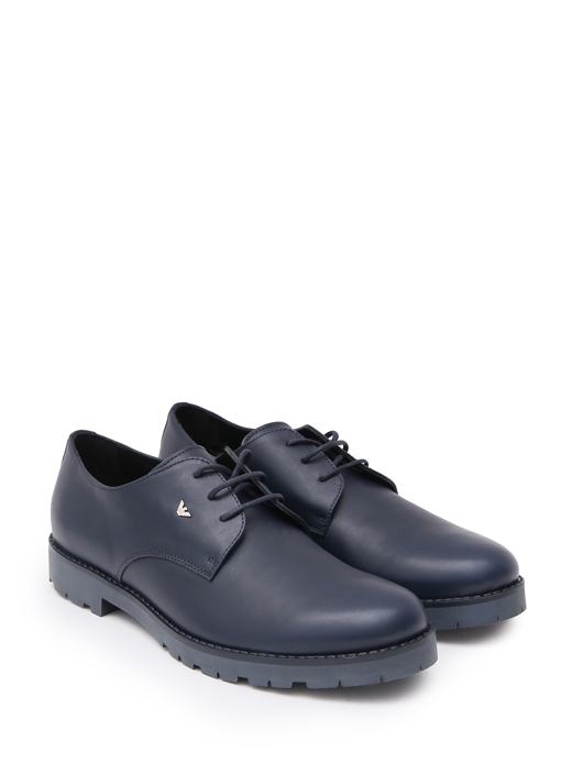 Emporio Armani Ботинки из кожи с логотипом