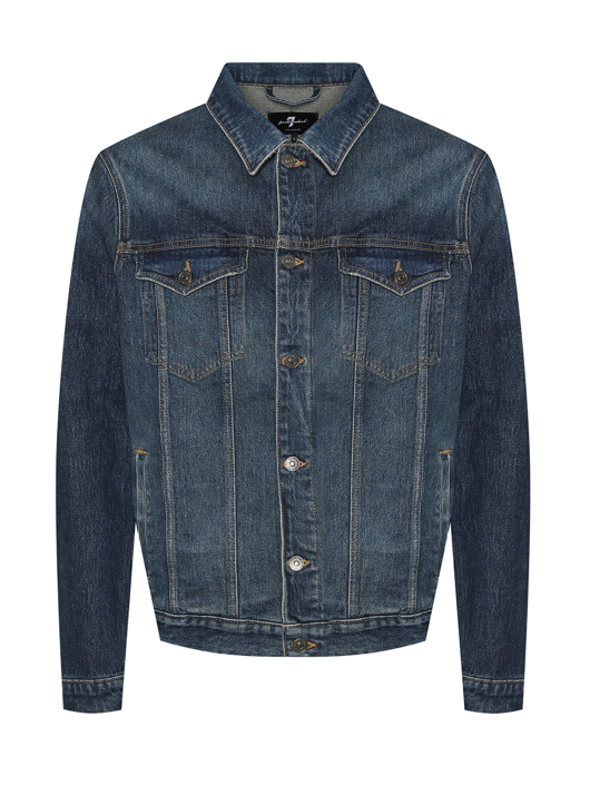7 For All Mankind Куртка из денима с карманами