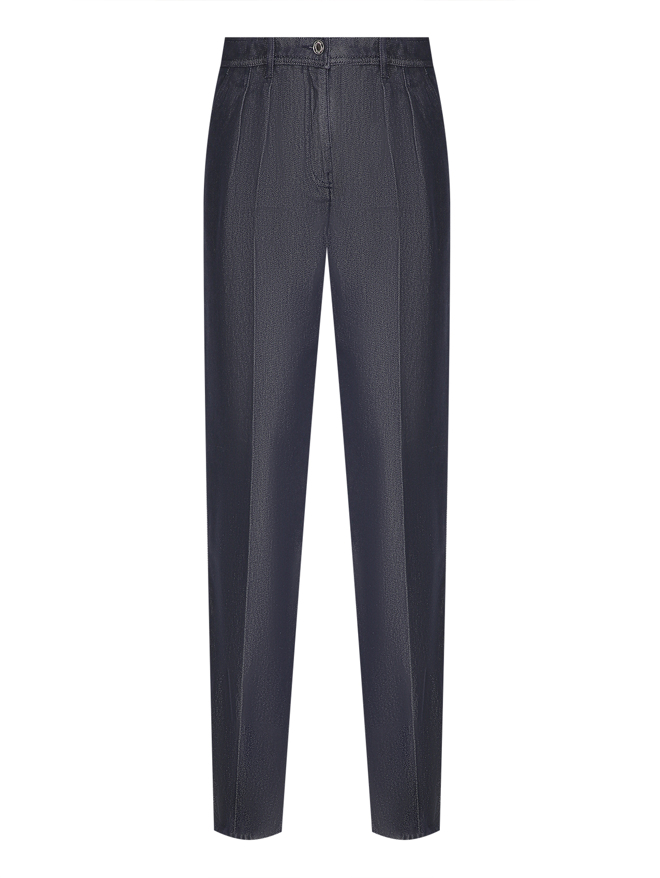 Max Mara Хлопковые джинсы с защипами