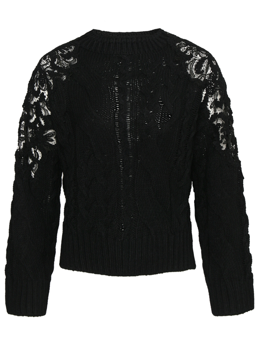 Ermanno Scervino Джемпер из смешанной шерсти с вышивкой
