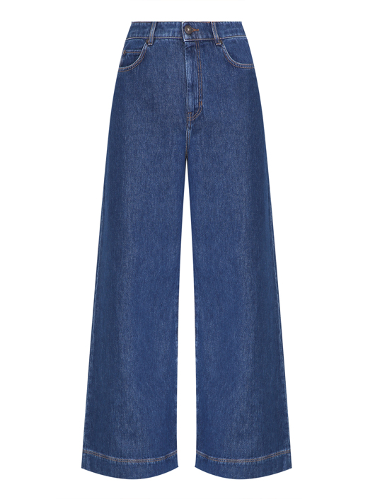 Weekend Max Mara Широкие джинсы на высокой посадке