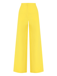 Max Mara Широкие брюки из вискозы и льна