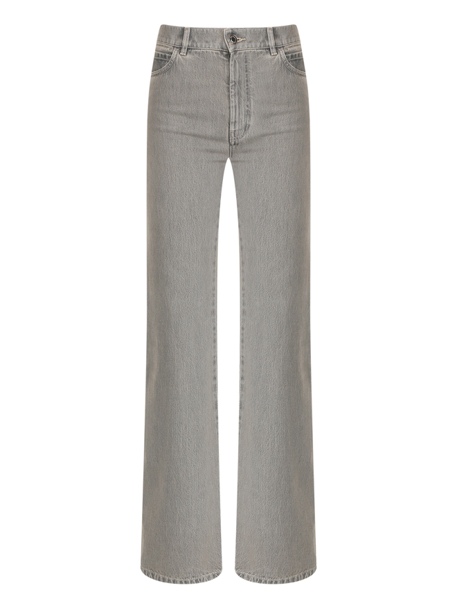 Max Mara Широкие джинсы из хлопка