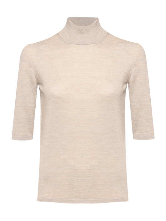 Max Mara Водолазка из шерсти с короткими рукавами