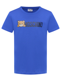 Moschino Хлопковая футболка с принтом
