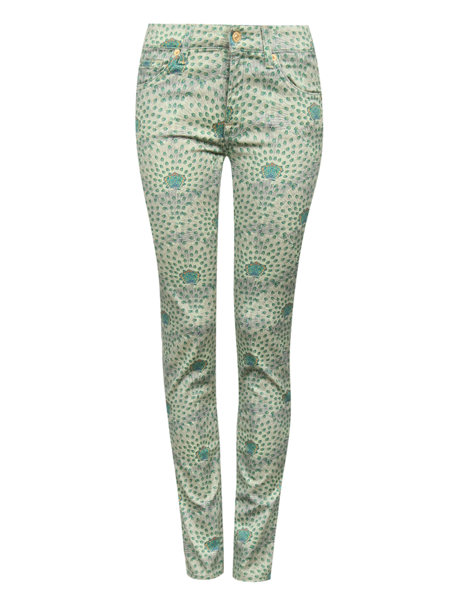 7 For All Mankind Брюки из хлопка с узором