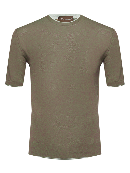 Doriani Cashmere Футболка с круглым вырезом из хлопка