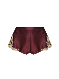 La Perla Шорты из шелка с кружевными вставками
