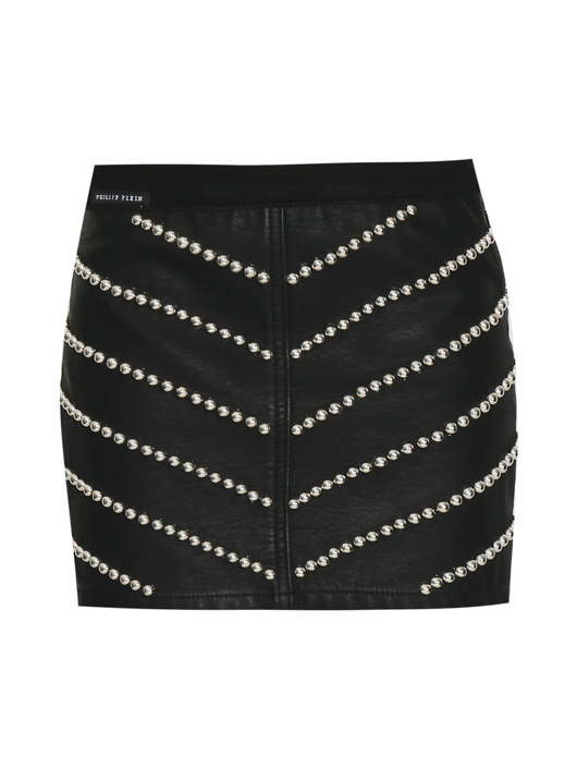 Philipp Plein Юбка мини из хлопка