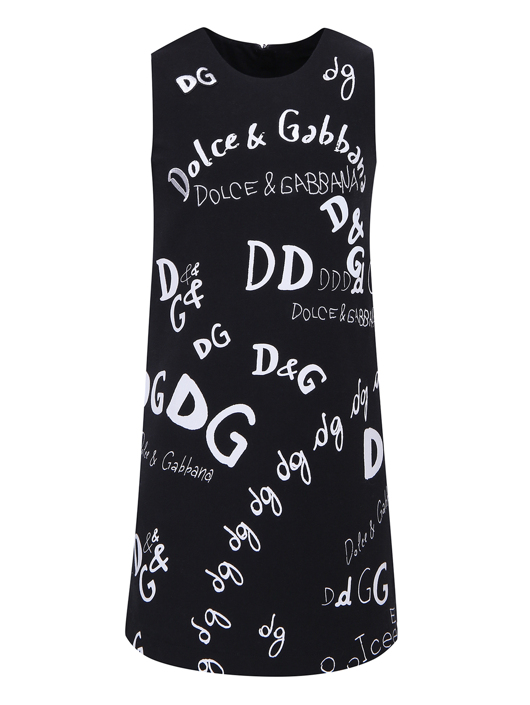 Dolce & Gabbana Трикотажное платье с принтом