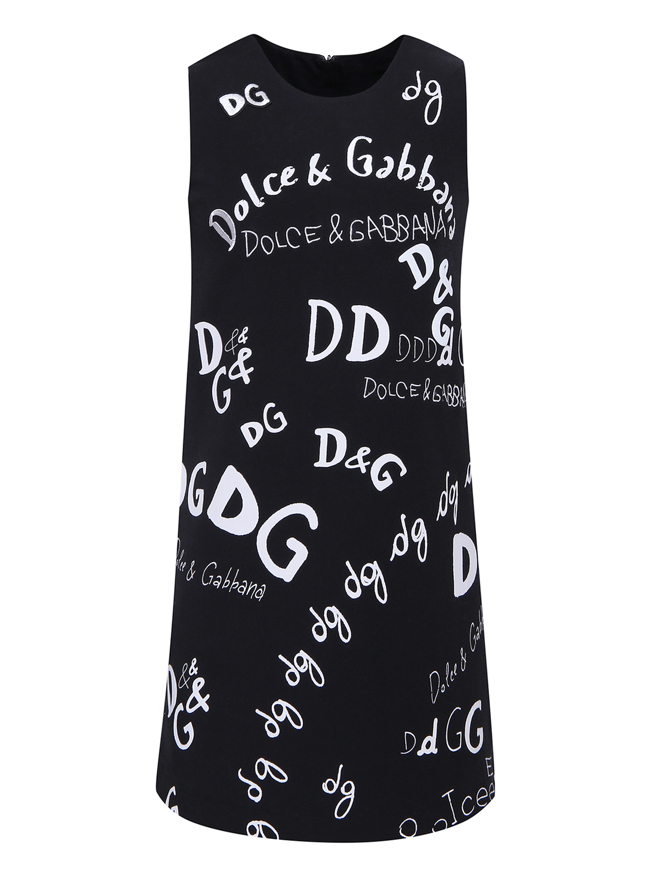 Dolce & Gabbana Трикотажное платье с принтом