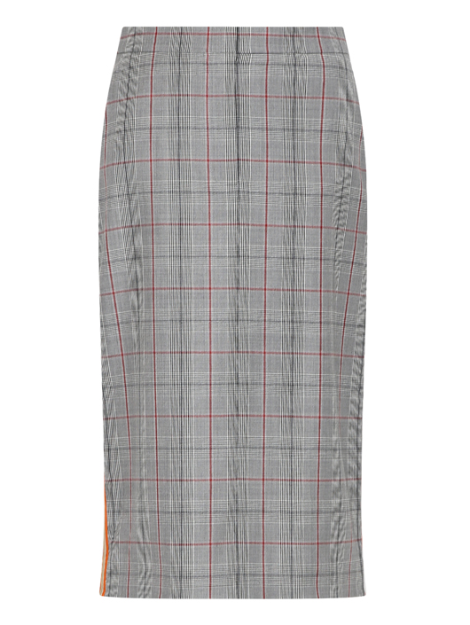 Calvin Klein 205W39NYC Юбка из шерсти с узором и контрастной отделкой