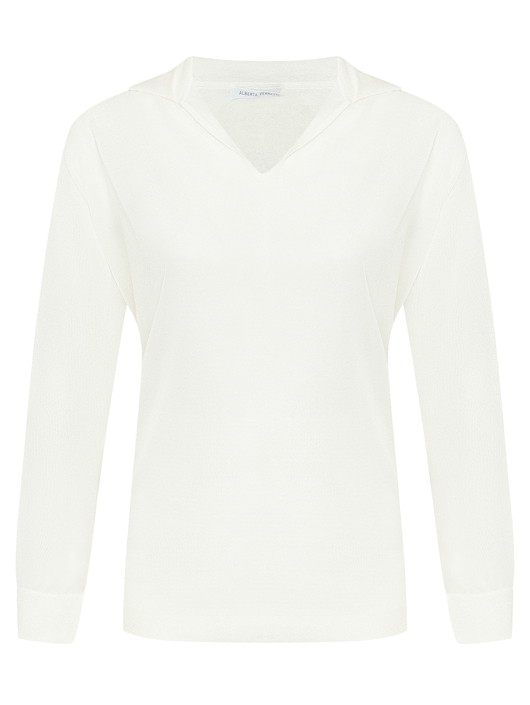 Alberta Ferretti Однотонный джемпер из вискозы