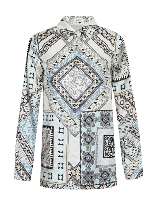 Etro Блуза из шелка с узором