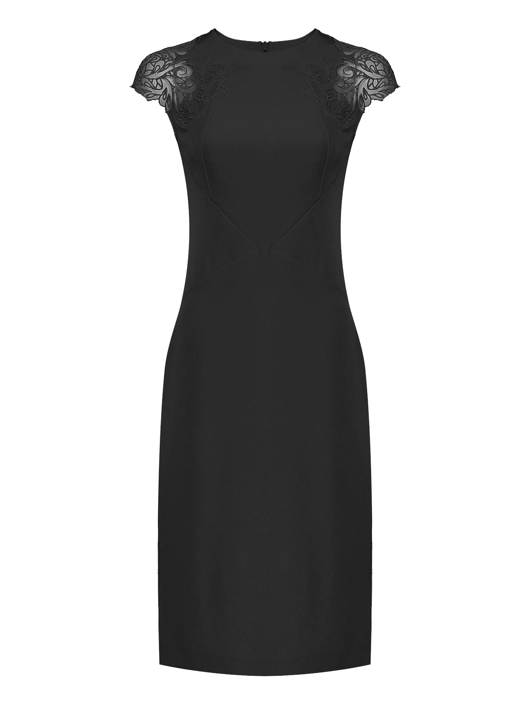 Ermanno Scervino Платье с декоративной вышивкой