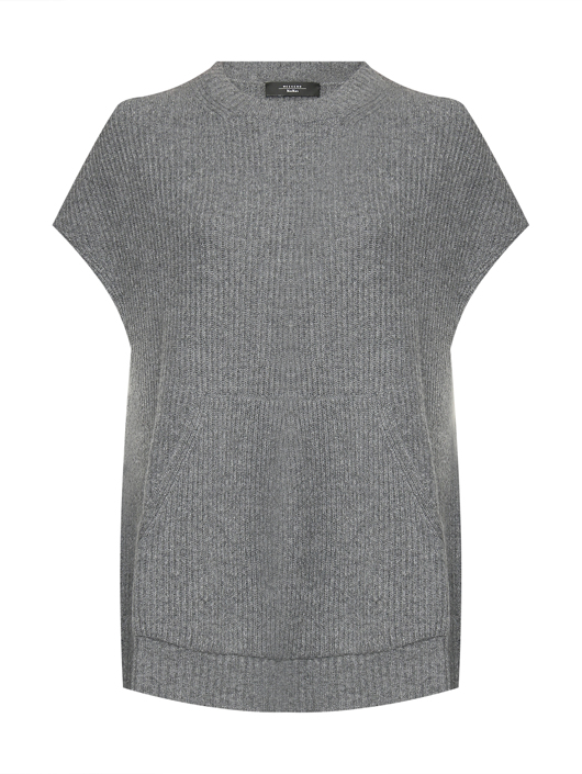 Weekend Max Mara Трикотажный жилет свободного кроя из шерсти