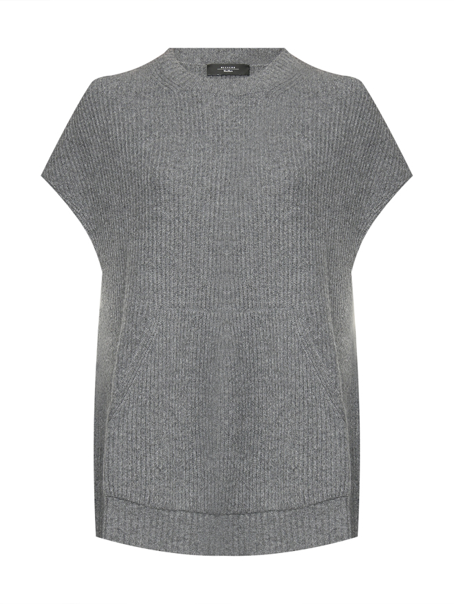 Weekend Max Mara Трикотажный жилет свободного кроя из шерсти