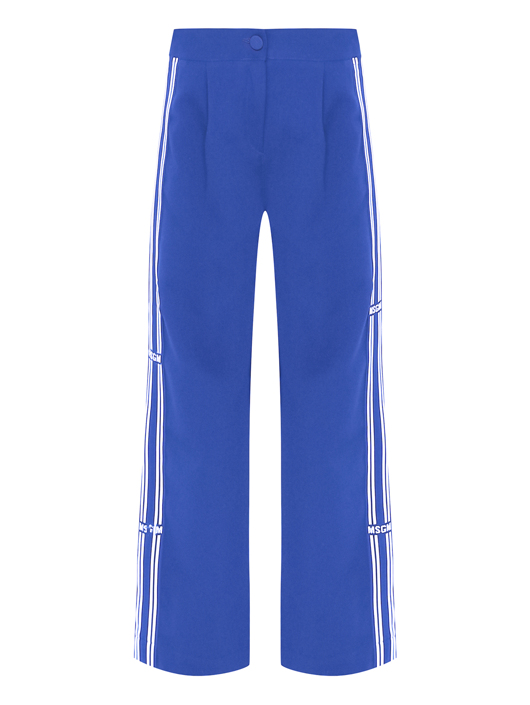 MSGM Брюки прямого кроя с логотипами