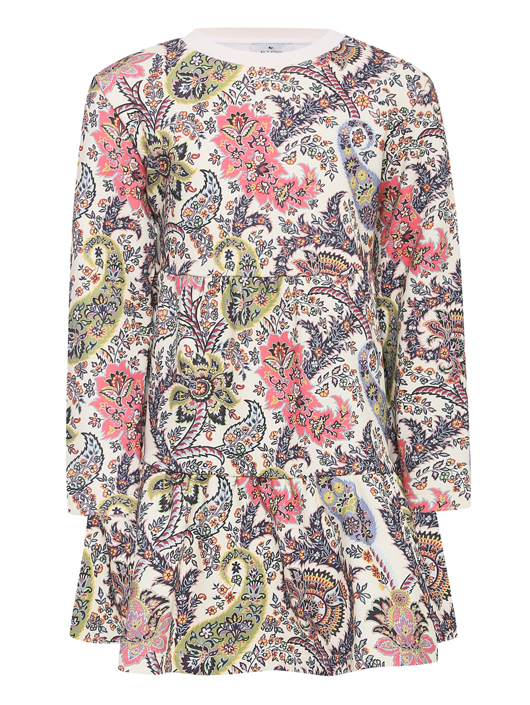 Etro Трикотажное платье из хлопка с рисунком