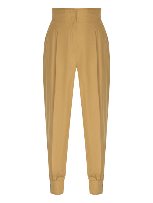 Max Mara Брюки из хлопка с защипами