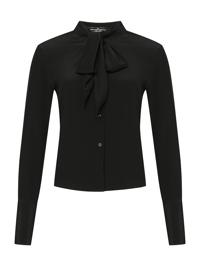 Ermanno Scervino Блуза из шелка с бантом