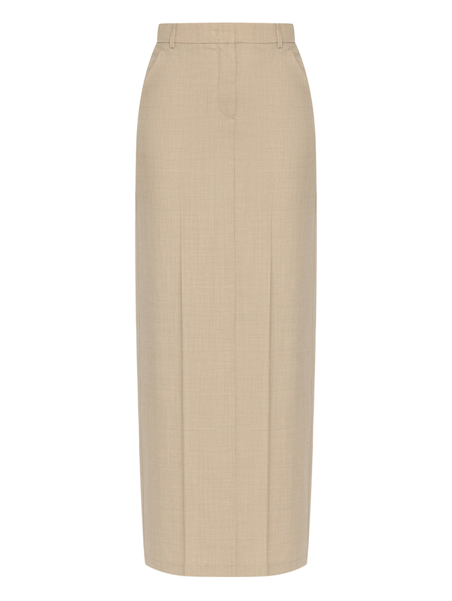 Max Mara Юбка-макси из шерсти