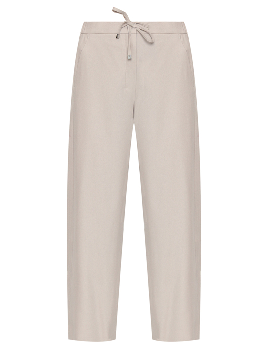 Max Mara Укороченные брюки из шерсти на резинке