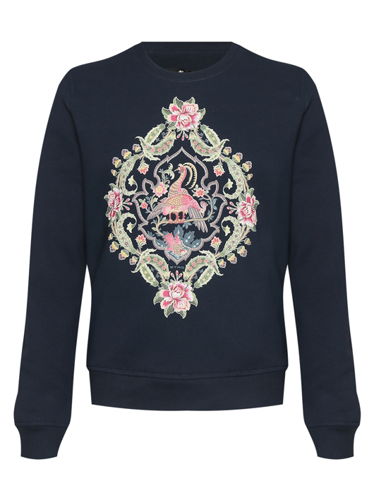 Etro Толстовка из хлопка с принтом