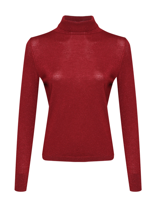 Allude Водолазка из шерсти с люрексом