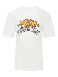 MSGM Футболка из хлопка с принтом