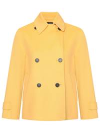 Weekend Max Mara Однотонное полупальто из шерсти