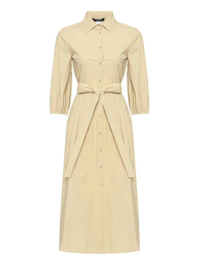 Weekend Max Mara Платье из хлопка с поясом
