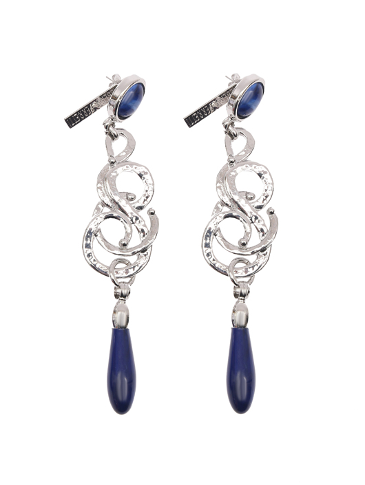 Alberta Ferretti Крупные серьги из металла