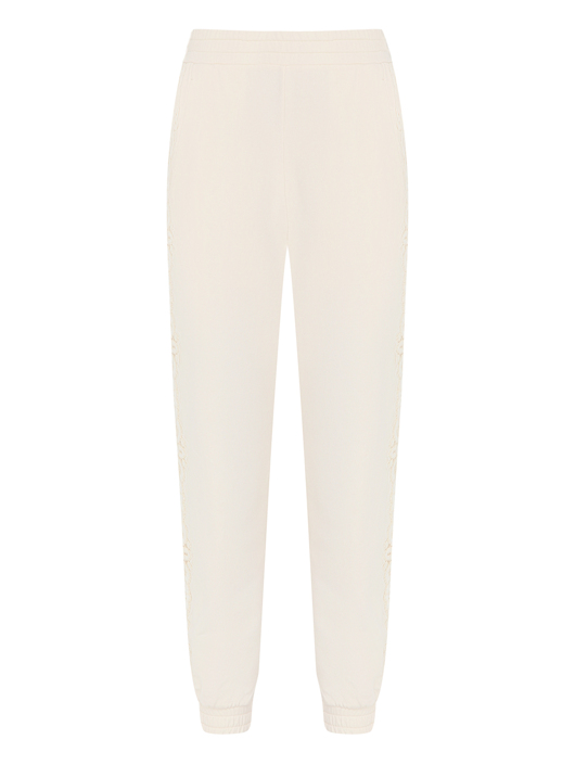 Ermanno Scervino Junior Трикотажные брюки с кружевом