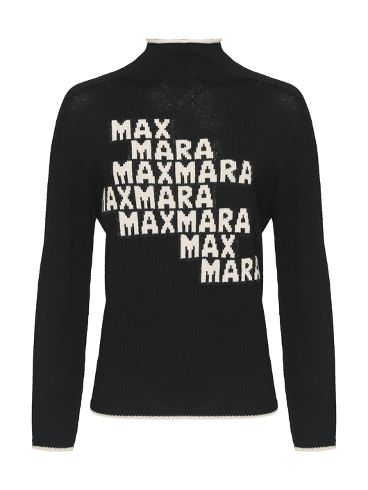 Max Mara Джемпер из шерсти с монограммой