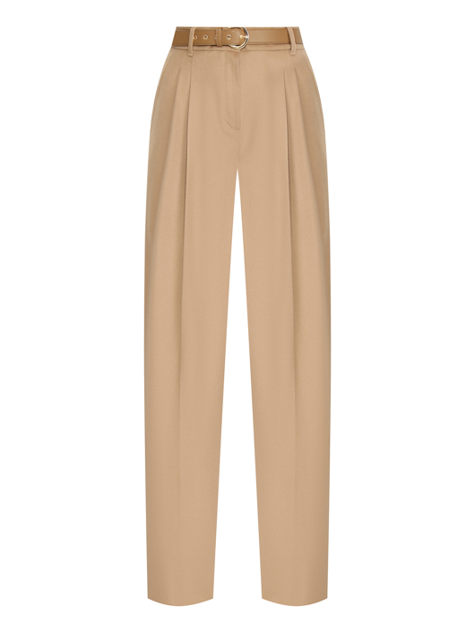 Max Mara Брюки-палаццо с ремнем