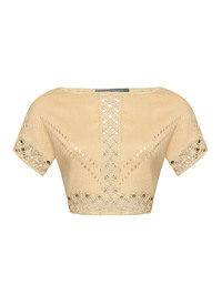 Alberta Ferretti Укороченный топ из хлопка