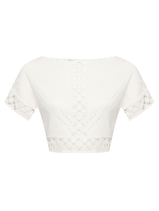 Alberta Ferretti Укороченный топ из хлопка