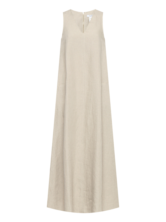 Max Mara Платье-макси из льна