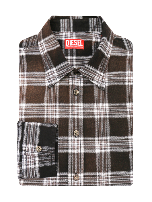 Diesel Рубашка из хлопка с узором клетка