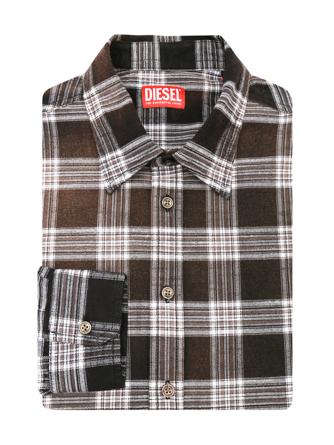 Diesel Рубашка из хлопка с узором клетка
